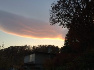 デッキから見たある日の空