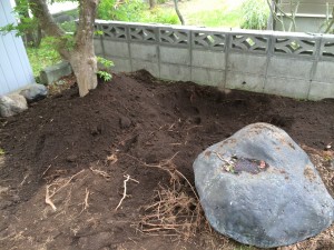 庭石移動②                                                        