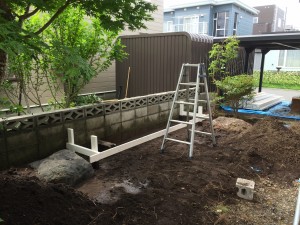 パーゴラ組み①                                                        