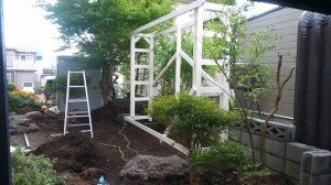 パーゴラ組み③                                                        
